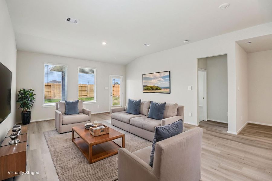 Furnished interior view inside a new home in Pine Lake Cove - Premier Series, Montgomery (Image 5).