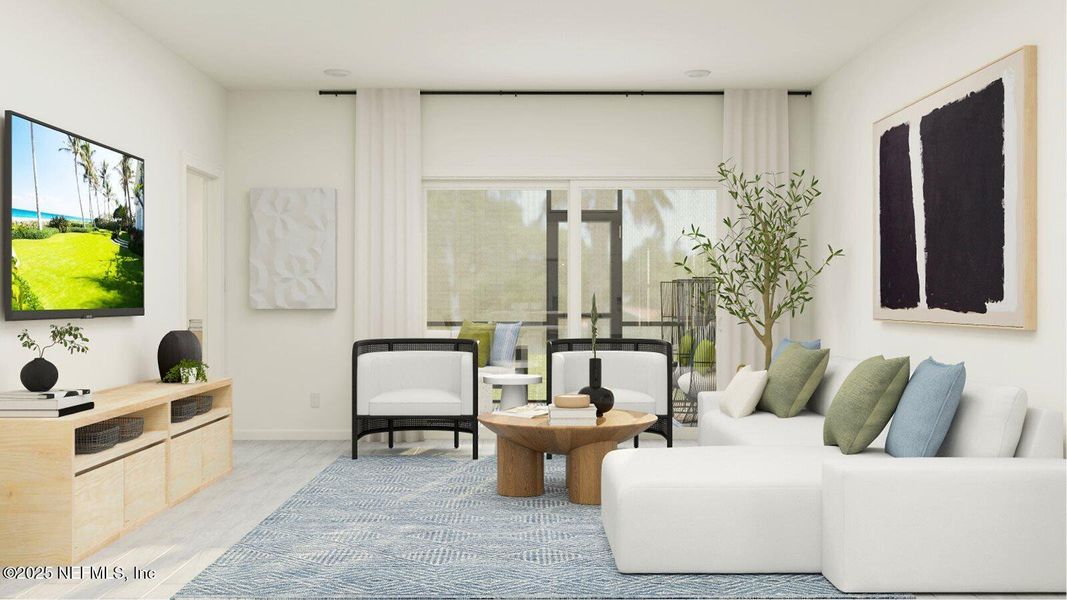 Furnished interior view inside a new home in Silver Falls Single Family at SilverLeaf, St. Augustine (Image 11).