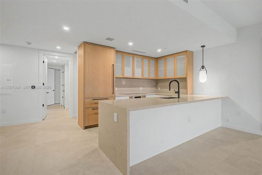 Furnished interior view inside a new home in , Miami (Image 10).