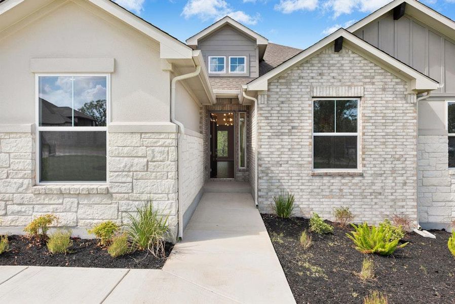 Exterior details and patio area of a home in Double Eagle Ranch, Cedar Creek (Image 3). Exterior details and patio area of a home in Double Eagle Ranch, Cedar Creek (Image 3).