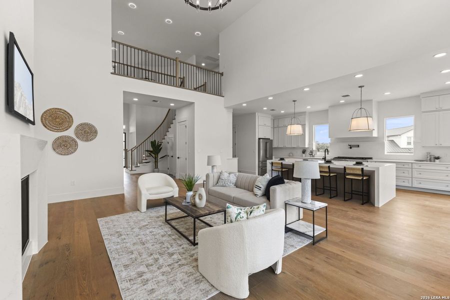 Furnished interior view inside a new home in , Bulverde (Image 6).