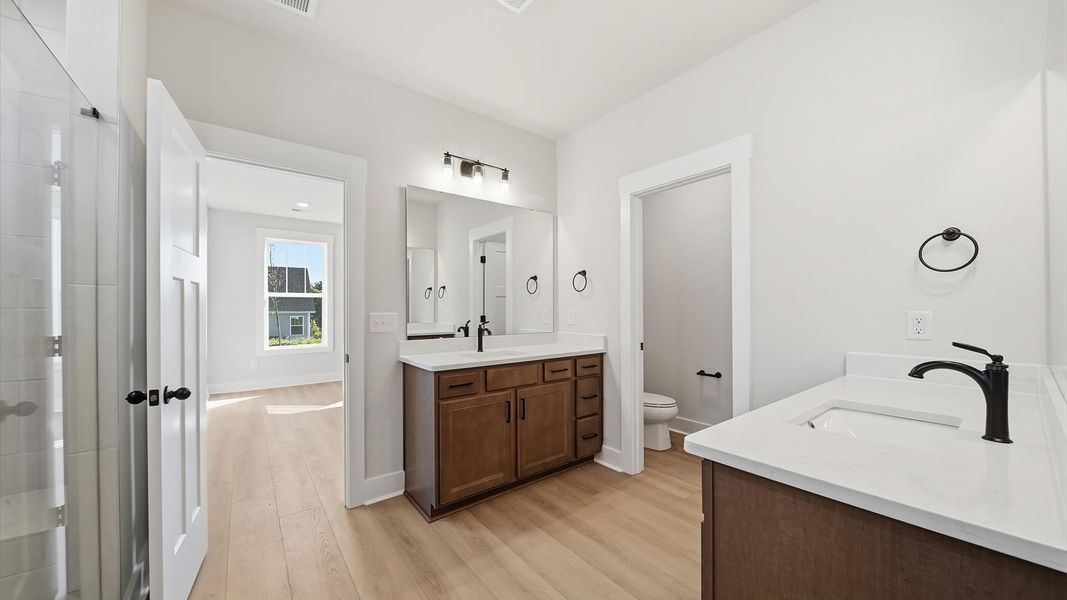 Furnished interior view inside a new home in Kayfield at Midway, Anderson (Image 27).