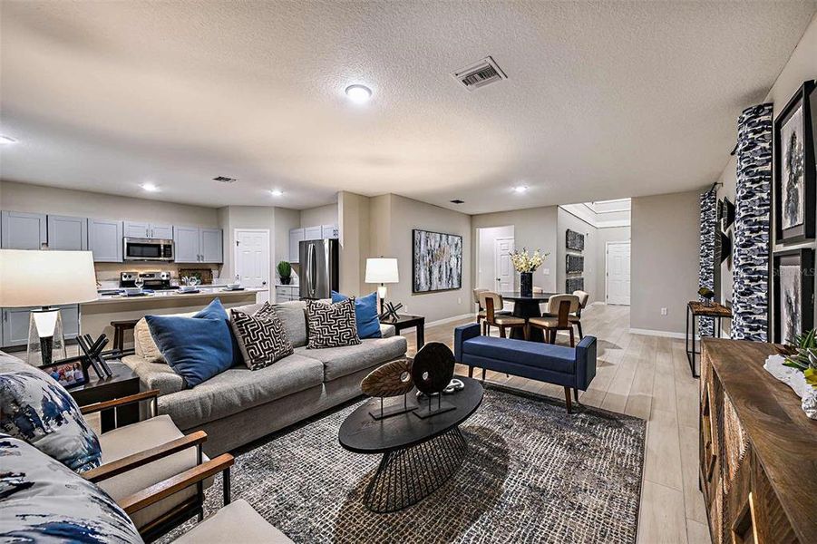 Furnished interior view inside a new home in Scenic Terrace, Haines City (Image 11).