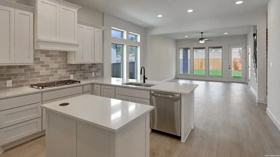 Furnished interior view inside a new home in Ladera, San Antonio (Image 14).