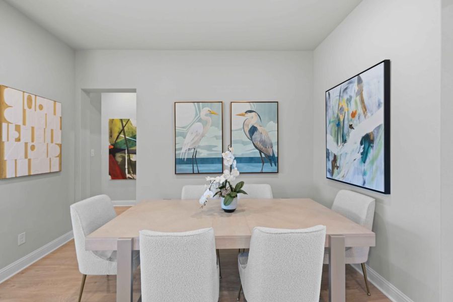 Furnished interior view inside a new home in Cross Creek, Cedar Park (Image 10).