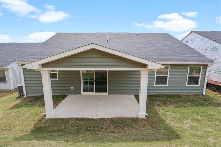 Exterior details and patio area of a home in Waverly Springs, Woodruff (Image 17).