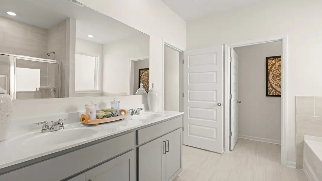 Representative furnished interior of a home built from the Denton by D.R. Horton in Jackson Landing, Jefferson (Image 29). Representative furnished interior of a home built from the Denton by D.R. Horton in Jackson Landing, Jefferson (Image 29).