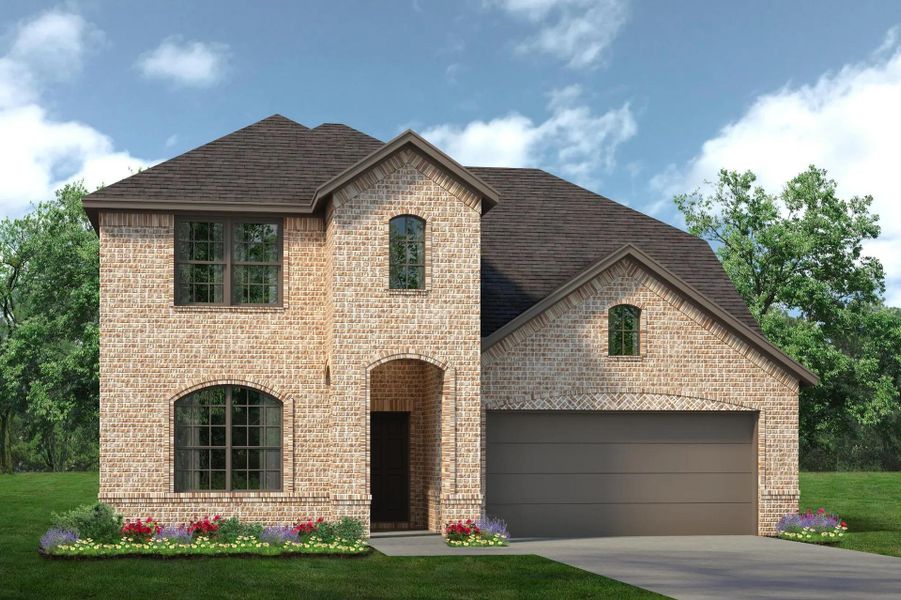 Representative exterior photo of a completed home built from the Concept 2440 by Landsea Homes in Chisholm Hills, Cleburne, TX (Image 40).