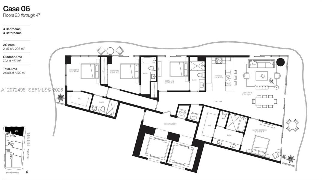 2D floor plan layout of this home in , Miami, FL (Image 4). 2D floor plan layout of this home in , Miami, FL (Image 4).