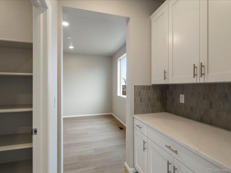 Furnished interior view inside a new home in Buffalo Highlands: The Canyon Collection, Commerce City (Image 13). Furnished interior view inside a new home in Buffalo Highlands: The Canyon Collection, Commerce City (Image 13).
