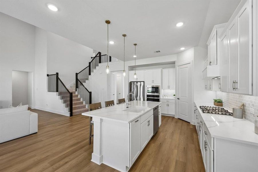 Furnished interior view inside a new home in Painted Tree, McKinney (Image 8).