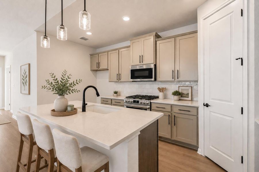 *Virtually Staged Kitchen*