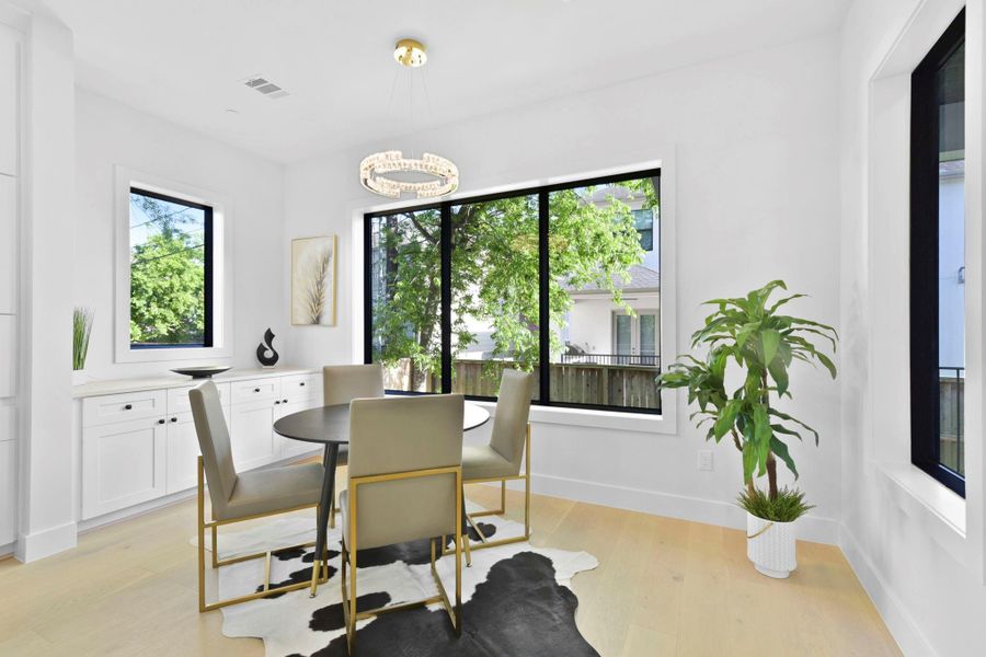 Furnished interior view inside a new home in , Bellaire (Image 7). Furnished interior view inside a new home in , Bellaire (Image 7).