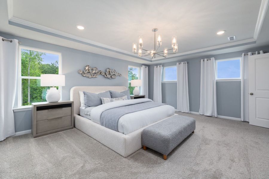 Representative furnished interior of a home built from the Murray by Pulte Homes in Cambria, Garner (Image 28). Representative furnished interior of a home built from the Murray by Pulte Homes in Cambria, Garner (Image 28).