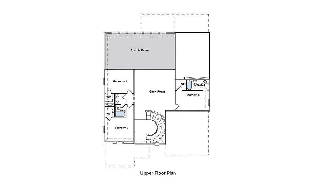 2D floor plan layout for the Roosevelt by GFO Home in Walsh Ranch, Aledo, TX (Image 3). 2D floor plan layout for the Roosevelt by GFO Home in Walsh Ranch, Aledo, TX (Image 3).