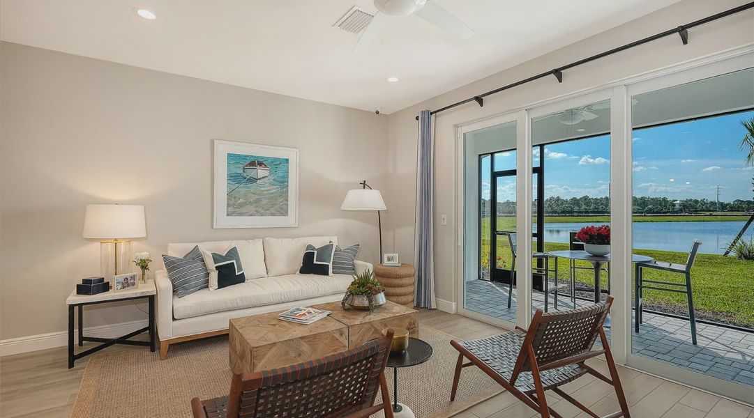 Representative furnished interior of a home built from the Avery by Neal Communities in SkySail, Naples (Image 29).