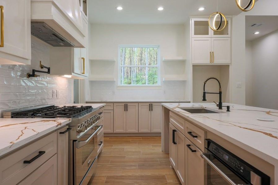 Z-LINE luxury 36in stove, modern drawer microwave, and dishwasher included. Z-LINE luxury 36in stove, modern drawer microwave, and dishwasher included.