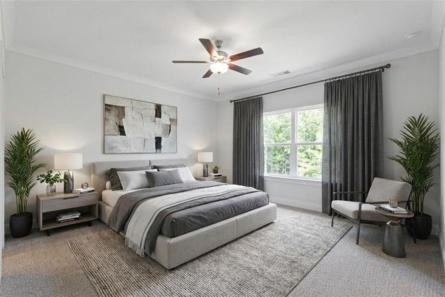 Furnished interior view inside a new home in , Dallas (Image 6).