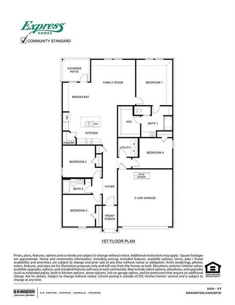2D floor plan layout of this home in Wildwood, Royse City, TX (Image 2). 2D floor plan layout of this home in Wildwood, Royse City, TX (Image 2).