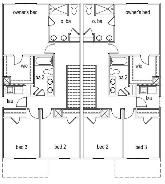 2D floor plan layout of this home in Sibley Village Townhomes, Sumter, SC (Image 4).