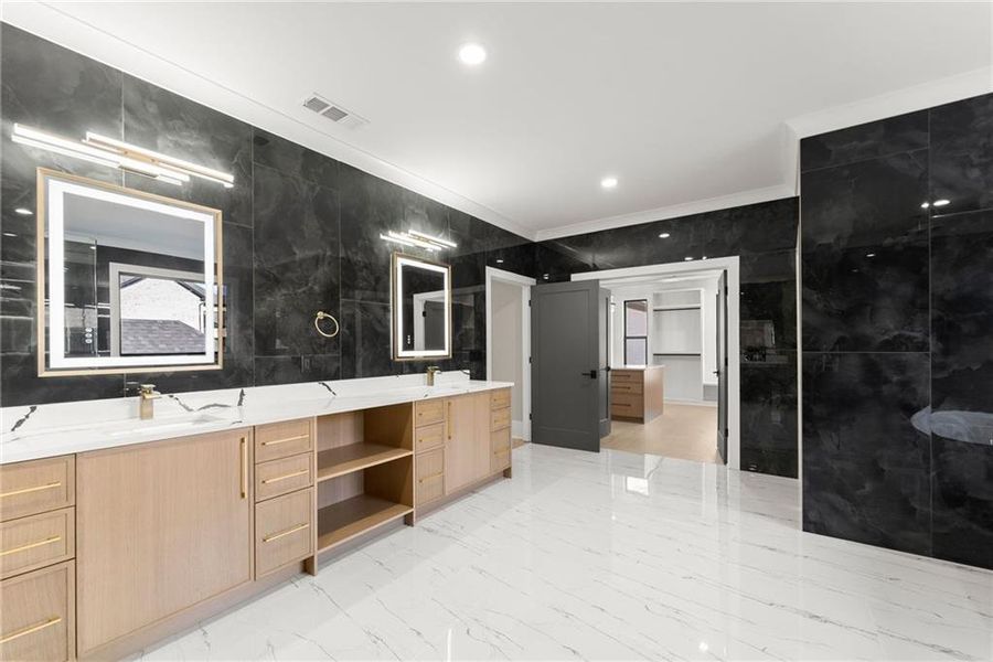 Furnished interior view inside a new home in , Hoschton (Image 60).