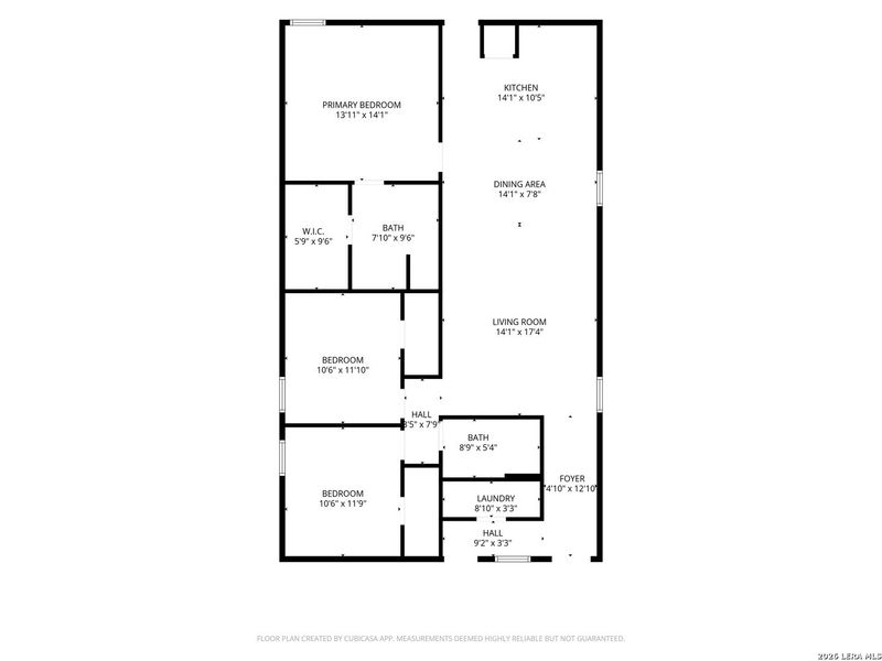 2D floor plan layout of this home in Sunset Oaks, Maxwell, TX (Image 5).