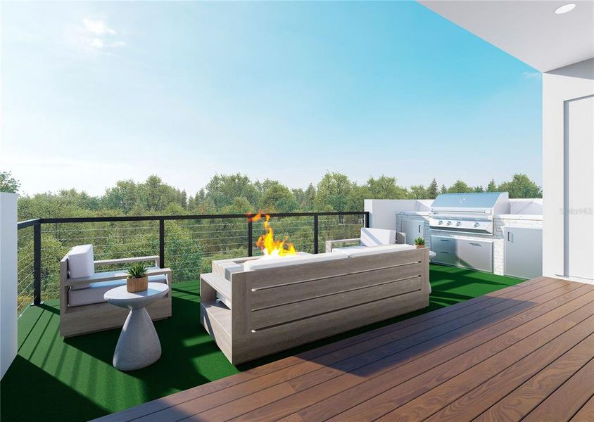 Exterior details and patio area of a home in , St. Petersburg (Image 20).