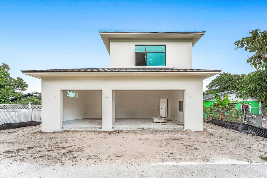 In-progress construction of a new home in , Delray Beach, FL (Image 1).
