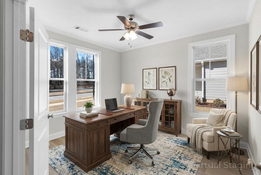 Furnished interior view inside a new home in Tillery Park, Grovetown (Image 5). Furnished interior view inside a new home in Tillery Park, Grovetown (Image 5).