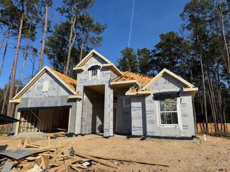 In-progress construction of a new home in The Highlands, Porter, TX (Image 18). In-progress construction of a new home in The Highlands, Porter, TX (Image 18).
