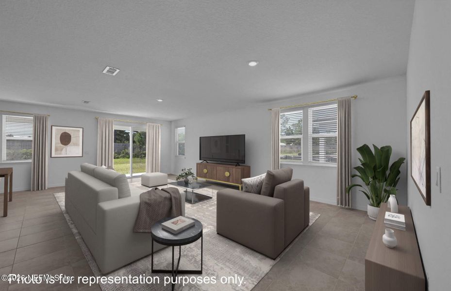 Furnished interior view inside a new home in Hyland Trail, Green Cove Springs (Image 6).