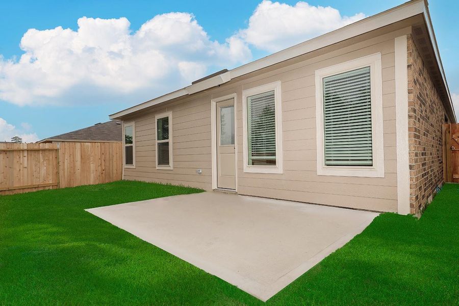 Exterior details and patio area of a home in , Magnolia (Image 17).