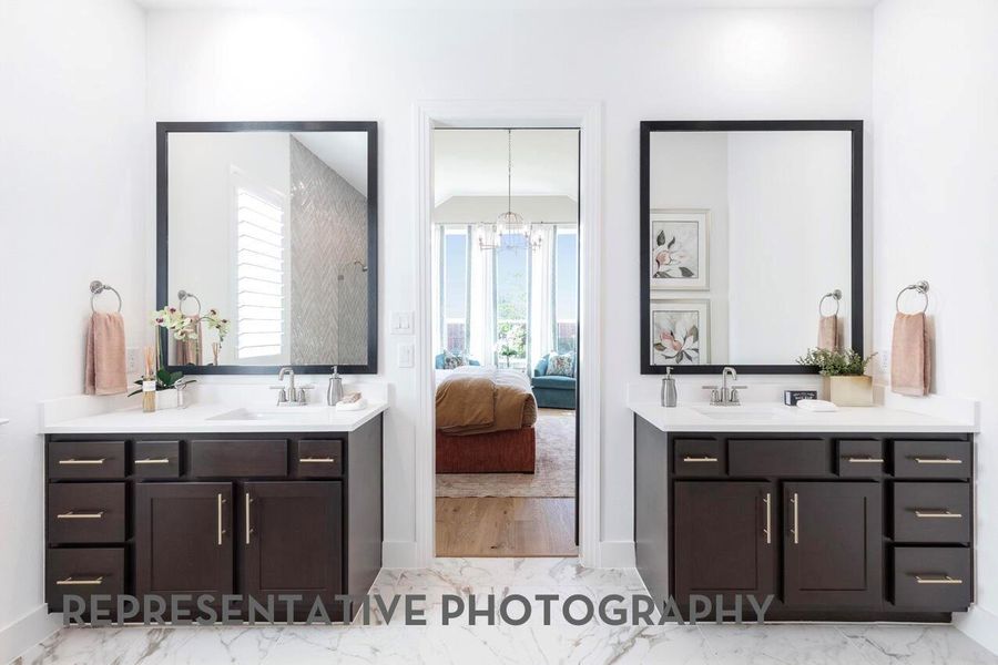 Furnished interior view inside a new home in ARTAVIA, Conroe (Image 10).