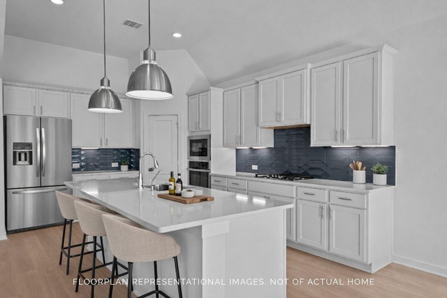 Furnished interior view inside a new home in Marvida, Cypress (Image 5).