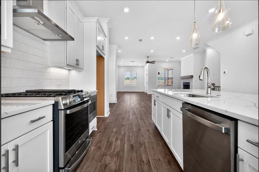 Furnished interior view inside a new home in Townes 333, Peachtree Corners (Image 13).