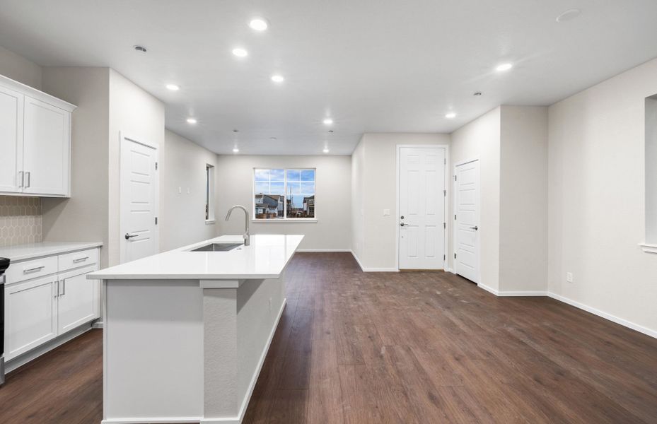 Furnished interior in a model home at Painted Prairie in Aurora (Image 25).