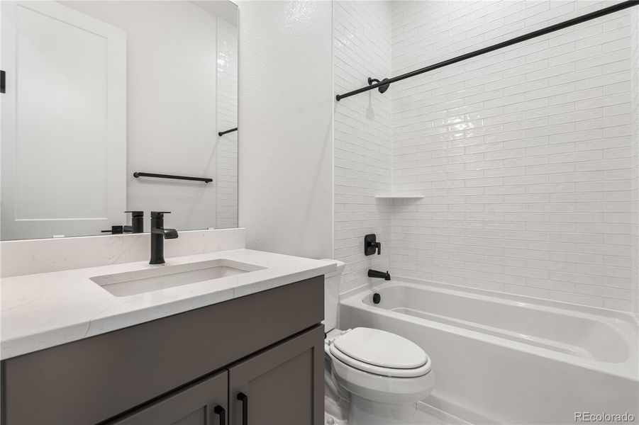 Furnished interior view inside a new home in Horizon at Solstice, Littleton (Image 9).