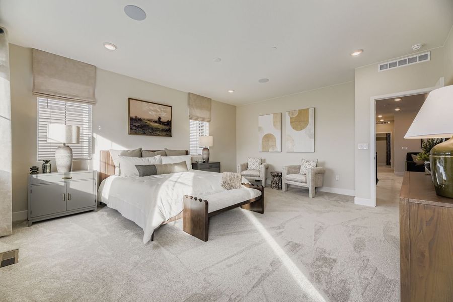 Representative furnished interior of a home built from the Spark Two by Brookfield Residential in Uplands, Westminster (Image 11).