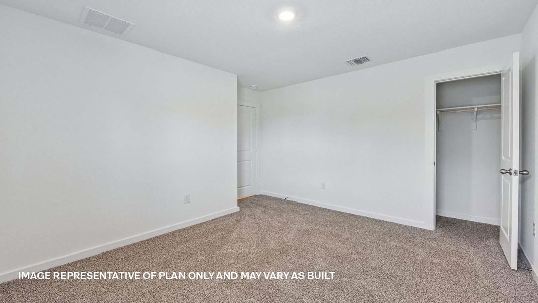 Spacious, unfurnished interior of a new home in Trails at Wildhorse, Austin (Image 16).