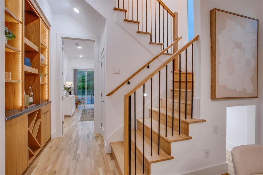 Furnished interior view inside a new home in , Dallas (Image 12).