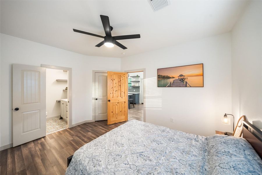 2nd angle of the large master bedroom