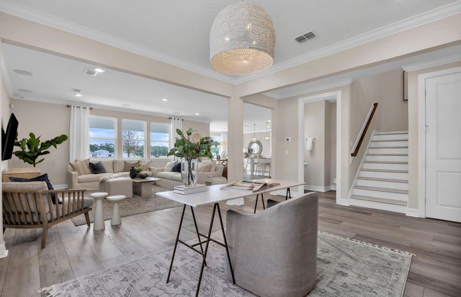 Representative furnished interior of a home built from the Yorkshire by Pulte Homes in Seminole Palms, Palm Coast (Image 31).
