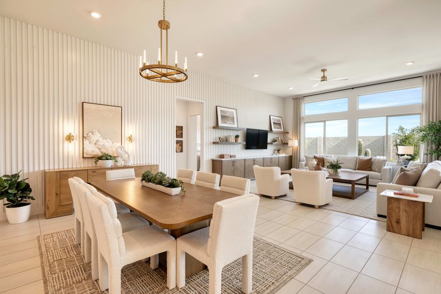 Representative furnished interior of a home built from the Pecan Plan 60-4 by Tri Pointe Homes in Abel Ranch, Goodyear (Image 10).