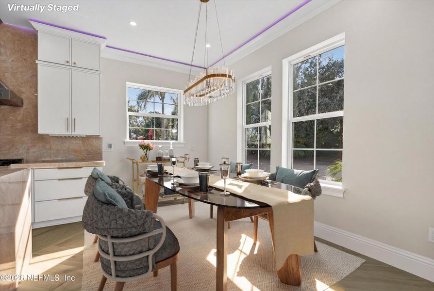 Furnished interior view inside a new home in , Jacksonville (Image 6).