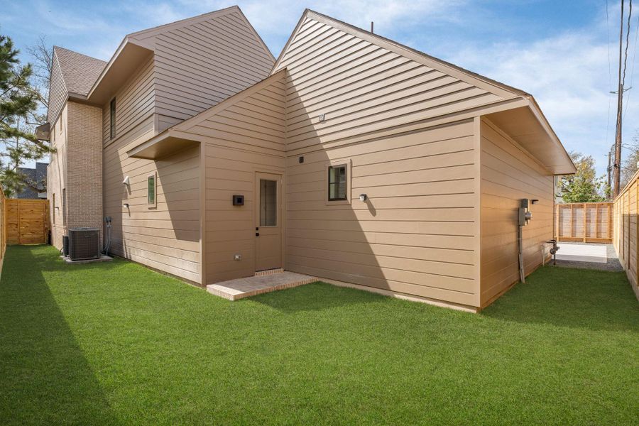 Exterior details and patio area of a home in , Houston (Image 19). Exterior details and patio area of a home in , Houston (Image 19).