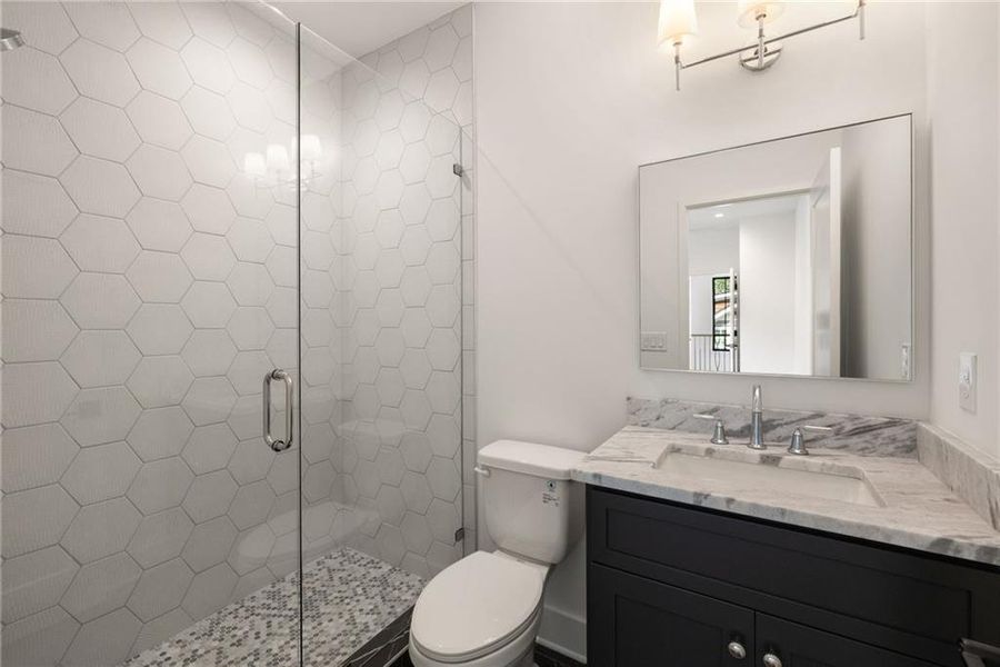 Furnished interior view inside a new home in , Atlanta (Image 38).