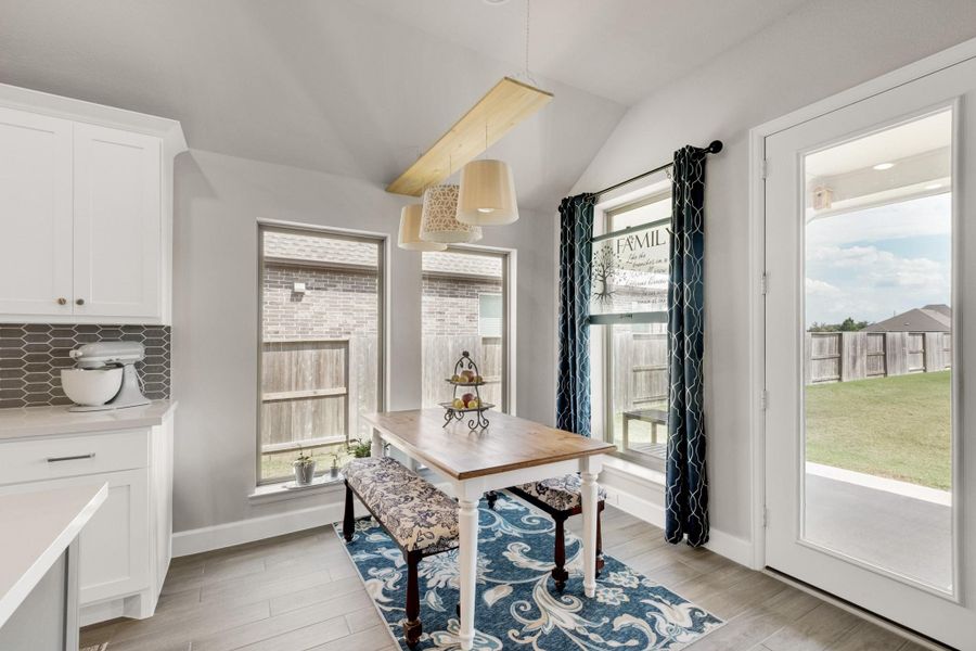 Furnished interior view inside a new home in Meridiana 55', Manvel (Image 6). Furnished interior view inside a new home in Meridiana 55', Manvel (Image 6).