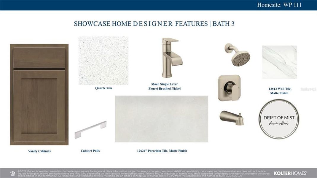 Sample of building materials used in homes in Woodland Preserve, Parrish (Image 29).