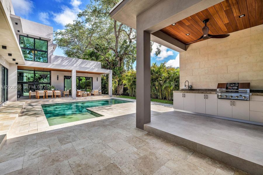 Exterior details and patio area of a home in , Biscayne Park (Image 36).