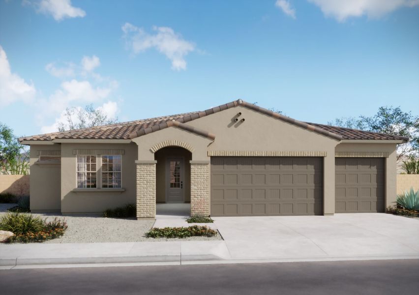 Representative exterior photo of a completed home built from the Forest by Mattamy Homes in Stone House, Tucson, AZ (Image 3).